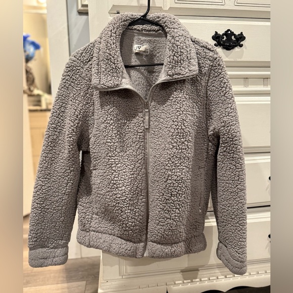 Liv Outdoor Jackets & Blazers - LIA Outdoor Gray Sherpa Jacket gray